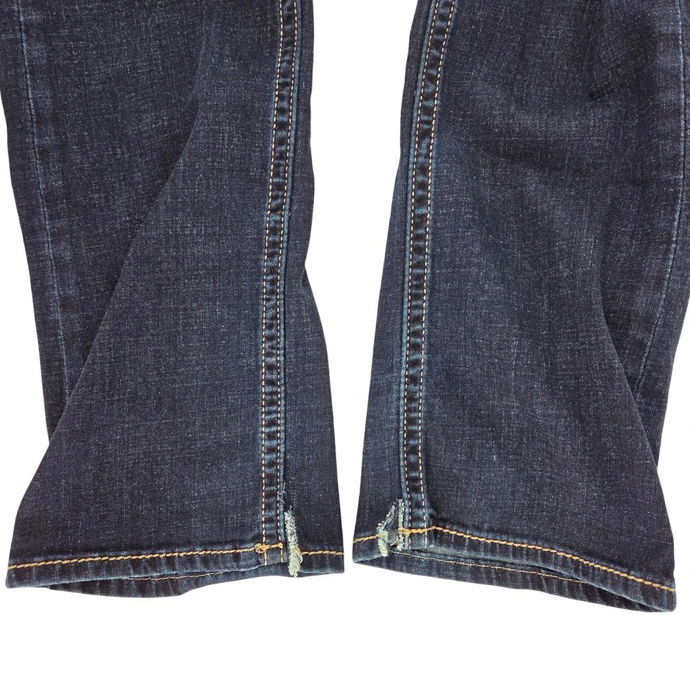 BKE Jake Straight Jeans 34x38 Dark Wash Stretch Denim Tall Indigo